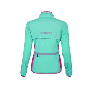 Cortaviento Unisex Trip Turq/Pink